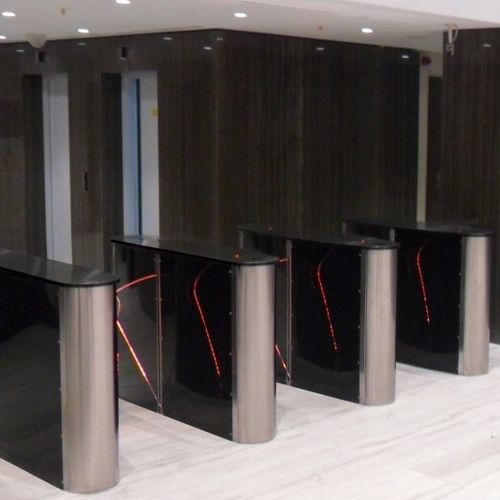 Tornello a mezza altezza - HCT 350 S - Oskar Turnstiles System - per controllo accesso / in acciaio inossidabile / per edifici pubblici