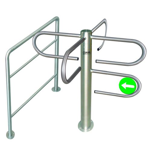 Tornello a mezza altezza - OSG 1200 K - Oskar Turnstiles System - in acciaio inossidabile / per edifici pubblici