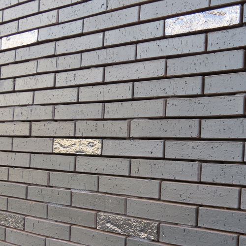 Mattone per facciata - SILVER BLACK 3504-R30 - TEXTURED - Klinker Covadonga - per muratura / trafilato / colorato