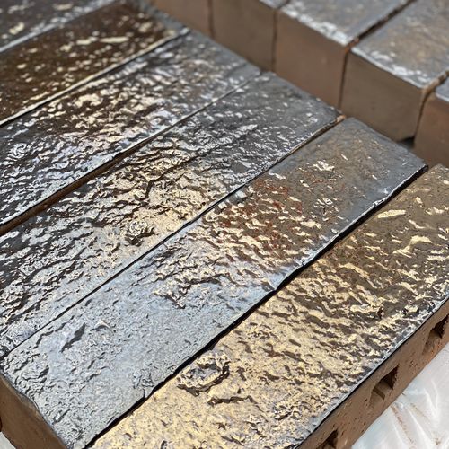 Mattone per facciata - AGED BRONZE 3507 R3O - TEXTURED - Klinker Covadonga - per muratura / trafilato / a rilievo