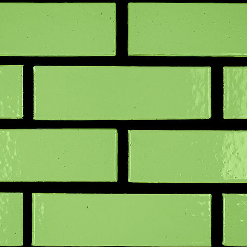Mattone per facciata - 3315 L BRIGHT GREEN - SMOOTH - Klinker Covadonga - per muratura / pieno / speciale