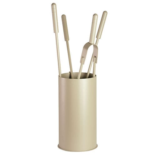 Set da camino in pelle - 70.615 - Comex Production S.N.C. - in acciaio