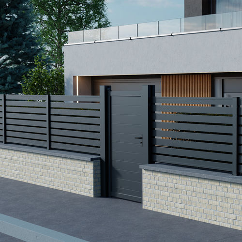 Recinzione a lamelle - BOSTON OPEN - FIBERDECK - da giardino / per spazio pubblico / per spazi verdi