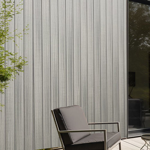 Rivestimento di facciata a doghe - WEO ESSENTIAL - FIBERDECK - in WPC / a incastro / continuo
