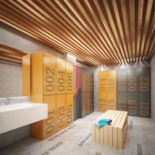 Armadietto spogliatoio in laminato - 301 - JIANGSU TRSK NEW MATERIAL - a combinazione / per edifici pubblici
