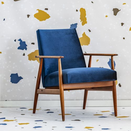 Poltrona contemporanea - SAPPHIRE - TUMMI - in tessuto / in rovere / in legno compensato