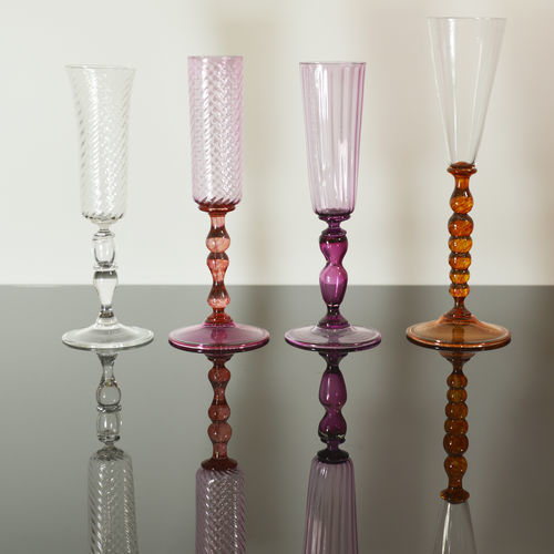 Flûte per champagne in vetro - IVY ROSE™ - Amel Chamandy® Designs - contract