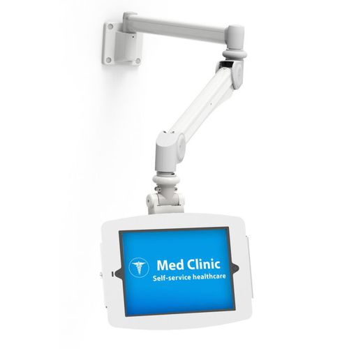 Supporto per tablet da parete - MEDICAL GRADE EXTRA LONG - Maclocks / Compulocks - contract / orizzontale / bianco