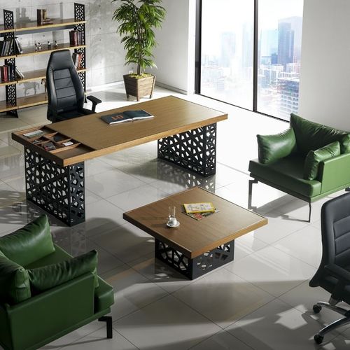 Scrivania direzionale - GALA - Flekssit Office Furniture - contemporanea / in legno / con contenitore