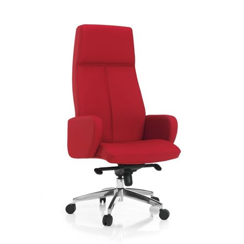 Poltrona direzionale contemporaneo - WINNER - Flekssit Office Furniture - in tessuto / in alluminio / con poggiatesta
