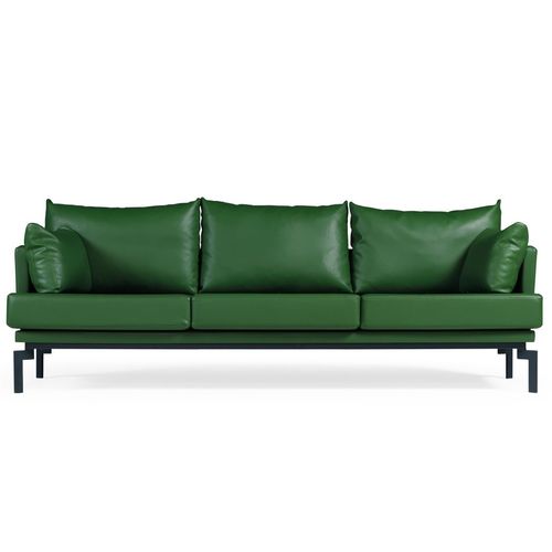 Divano contemporaneo - SEKI - Flekssit Office Furniture - in pelle / ergonomico / verde