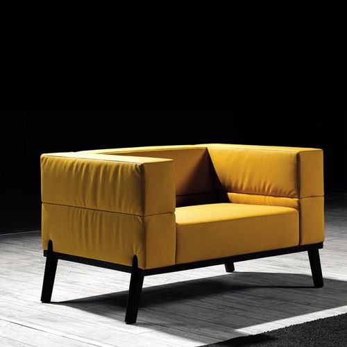 Poltrona contemporanea - MERRY - Flekssit Office Furniture - in tessuto / in pelle / in legno