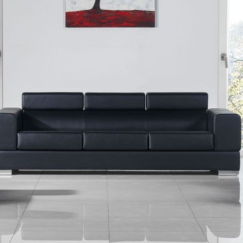 Divano contemporaneo - COSY - Flekssit Office Furniture - in pelle / nero / per uso contract