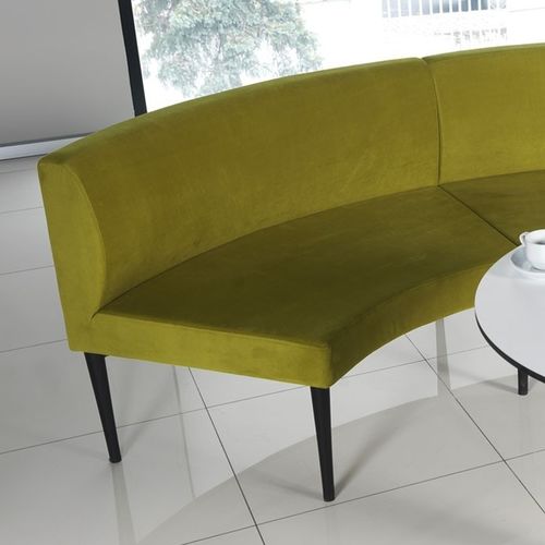 Divanetto imbottito contemporaneo - VADI  - Flekssit Office Furniture - in tessuto / in legno / contract