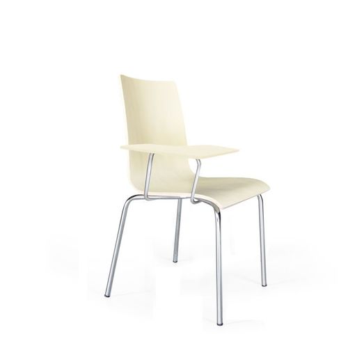 Sedia da conferenza contemporanea - SWEET - Flekssit Office Furniture - da interno / in legno / con tavoletta
