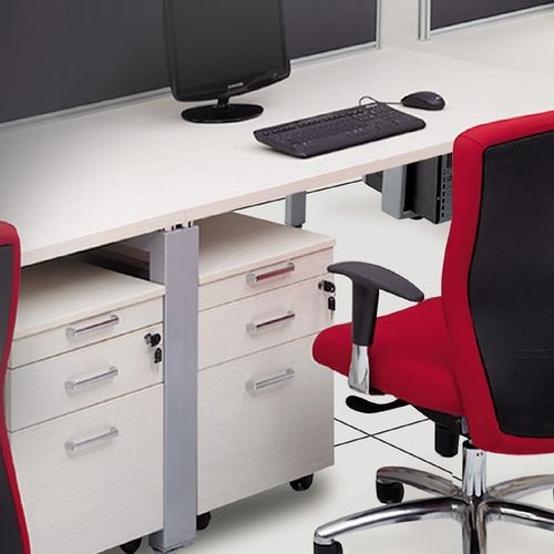 Cassettiera per ufficio in legno - SKS SERIES - Flekssit Office Furniture - 3 cassetti / 4 cassetti / con rotelle