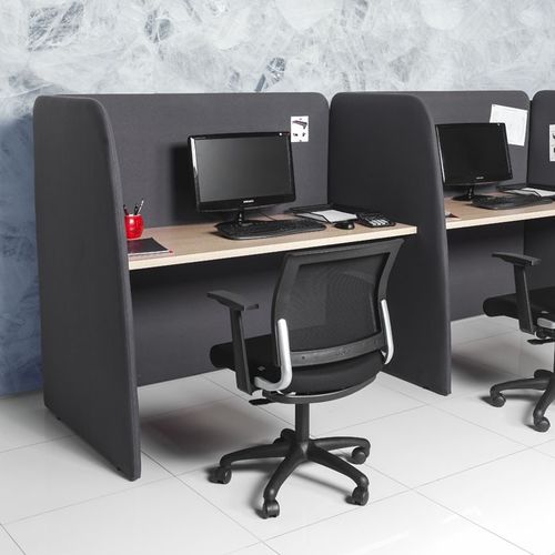 Divisorio per ufficio a pavimento - SWEET - Flekssit Office Furniture - in tessuto / modulare