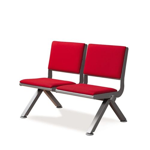 Seduta su barra in acciaio - SITRIN - Flekssit Office Furniture - in tessuto / 3 posti / 2 posti