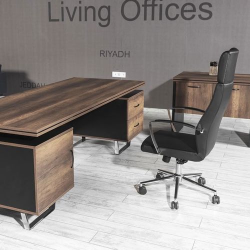 Scrivania direzionale - SHIMMER - Flekssit Office Furniture - contemporanea / in melaminico / con contenitore