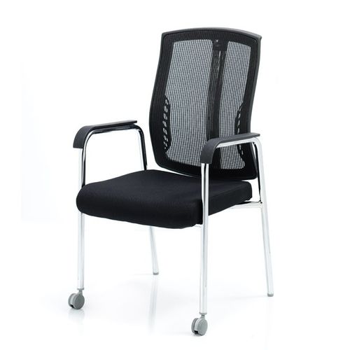 Sedia visitatore contemporanea - NETRIT - Flekssit Office Furniture - da interno / in rete / in pelle