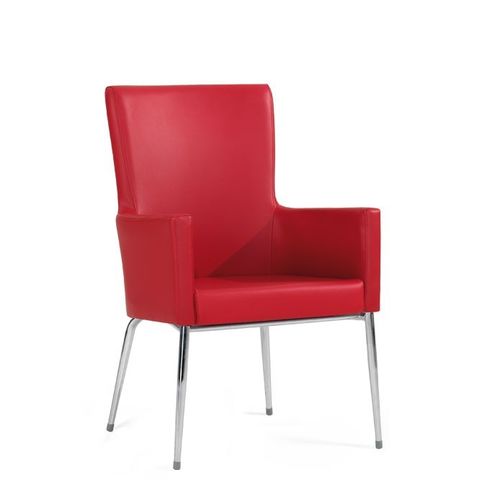 Sedia visitatore contemporanea - CORAL - Flekssit Office Furniture - da interno / in acciaio / in poliuretano