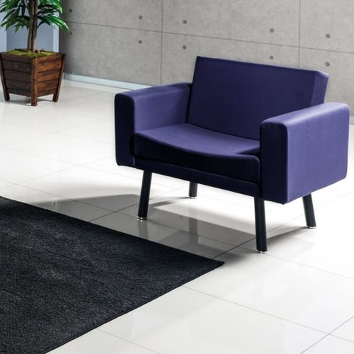 Poltrona contemporanea - TOLL - Flekssit Office Furniture - in tessuto / in metallo / blu