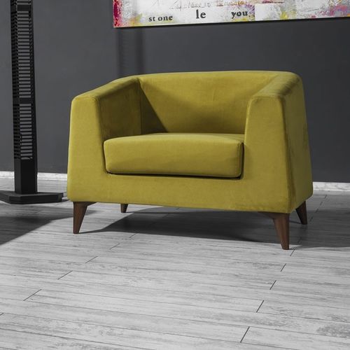 Poltrona contemporanea - LOTUS - Flekssit Office Furniture - in tessuto / in legno / gialla