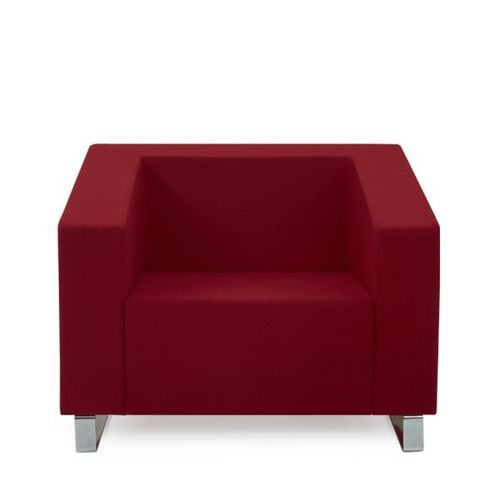 Poltrona contemporanea - JIVAL - Flekssit Office Furniture - in tessuto / in metallo / imbottita