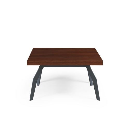 Tavolino basso contemporaneo - KSH 60 0600 - Flekssit Office Furniture - in melaminico / con supporto in metallo / rettangolare