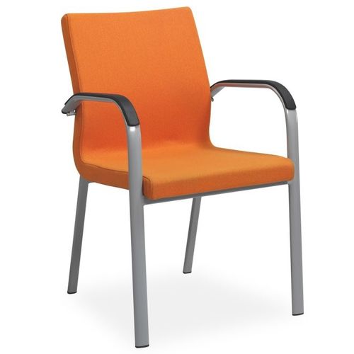 Sedia visitatore contemporanea - TIRE - Flekssit Office Furniture - da interno / in schiuma di poliuretano / imbottita