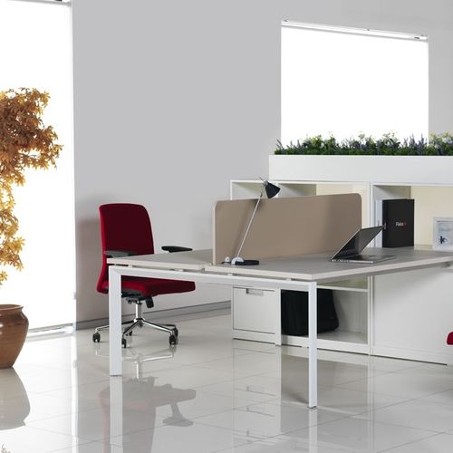 Scrivania per open space - FERRO - Flekssit Office Furniture - contemporanea / in melaminico / contract