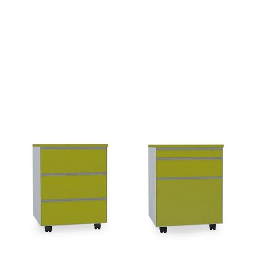 Cassettiera per ufficio in melaminico - FERRO - Flekssit Office Furniture - 3 cassetti / 2 cassetti / con rotelle