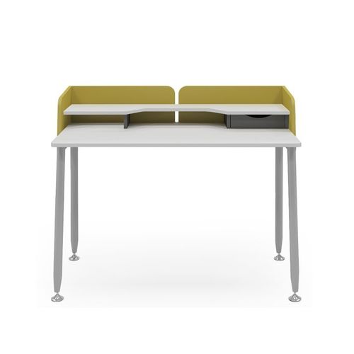 Scrivania contemporanea - FLORA - Flekssit Office Furniture - in melaminico / con 4 gambe / per lo smartworking