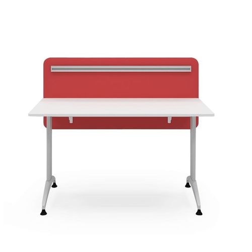 Scrivania contemporanea - SFH 65 1300 - Flekssit Office Furniture - in melaminico / con 4 gambe / acustica