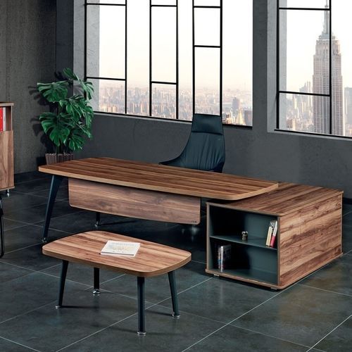 Scrivania a 1 posto - DÜDEN - Flekssit Office Furniture - contemporanea / in legno / marrone