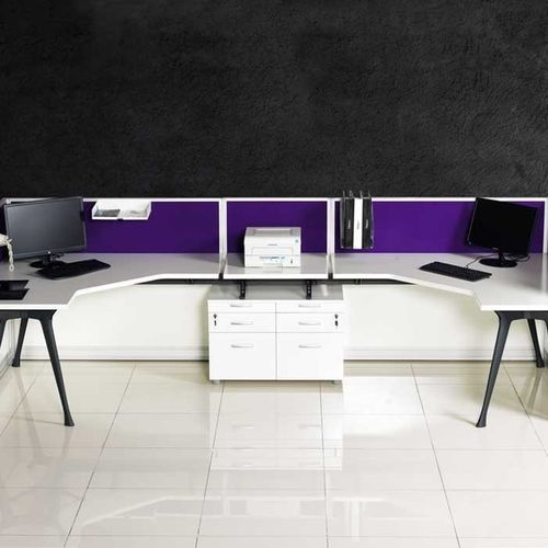 Scrivania da terra - I TOSS - Flekssit Office Furniture - a 1 posto / contemporanea / in legno