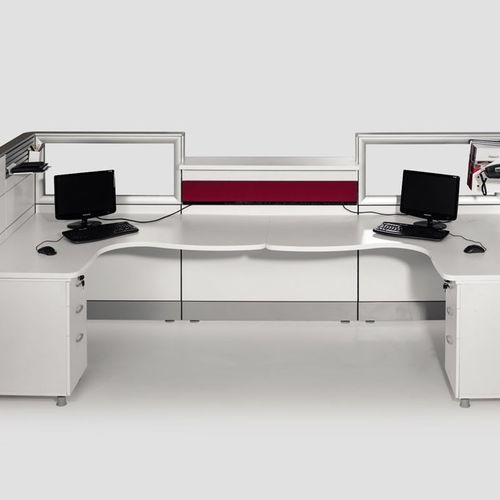Banco reception in alluminio - SPA 90 9100 - Flekssit Office Furniture