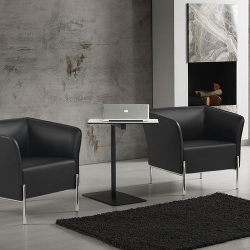 Poltrona design minimalista - LOUISE - Flekssit Office Furniture - in acciaio / in acciaio / in cromo
