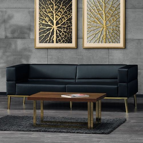 Divano contemporaneo - MERRY - Flekssit Office Furniture - in pelle / giallo / contract