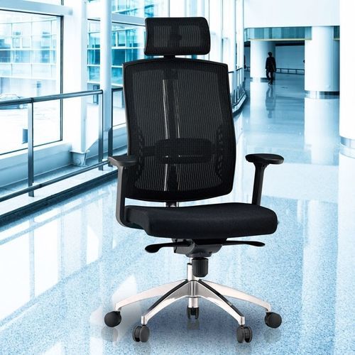 Poltrona da ufficio contemporanea - NETRIT - Flekssit Office Furniture - in alluminio / regolabile / nera
