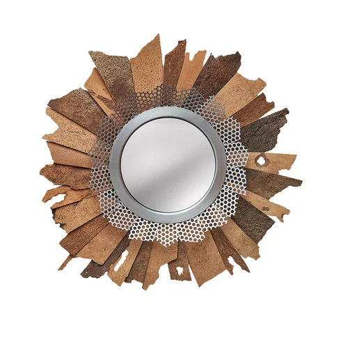 Specchio a muro - MIRAGGE - MAGNA NATURA | Cork Furniture - contemporaneo / rotondo / in sughero