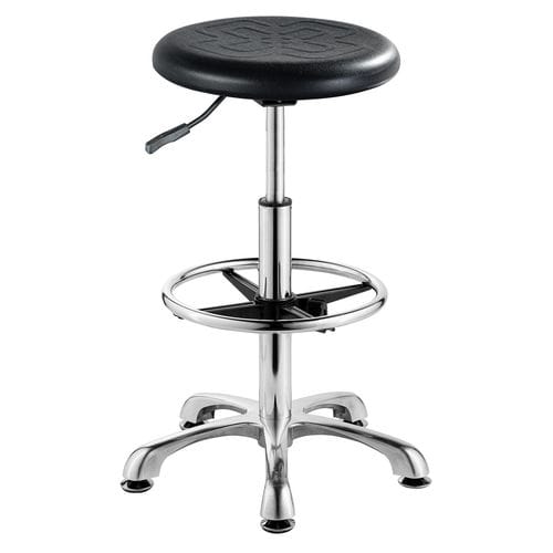 Sgabello da ufficio contemporaneo - SJ206 - Foshan Oshujian Furniture Manufacturing Co., Ltd. - in poliuretano / con supporto in alluminio / con poggiapiedi