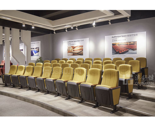 Poltrona per auditorium contemporanea - RAF-P - Foshan Oshujian Furniture Manufacturing Co., Ltd. - in tessuto / in metallo / pieghevole