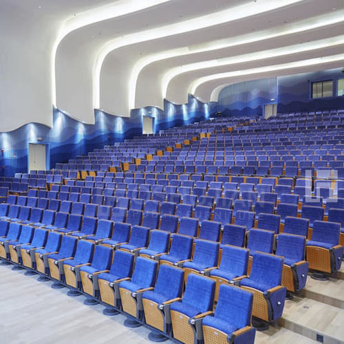 Poltrona per auditorium contemporanea - SJ9707-WS11 - Foshan Oshujian Furniture Manufacturing Co., Ltd. - in tessuto / in espanso / in legno compensato