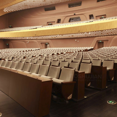 Poltrona per auditorium contemporanea - Foshan Oshujian Furniture Manufacturing Co., Ltd. - in tessuto / in espanso / in legno