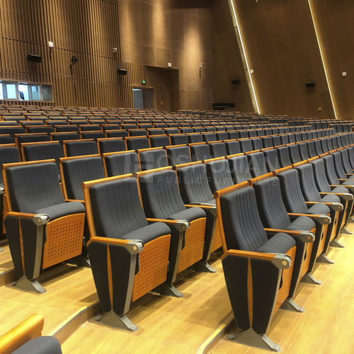 Sedia per auditorium contemporanea - SJ9708H-P - Foshan Oshujian Furniture Manufacturing Co., Ltd. - da interno / con supporto in metallo / pieghevole