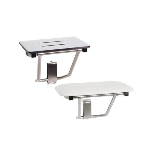 Sedile per doccia ribaltabile - SSB-180150-PWS | SSB-180150-NW - Seachrome - da parete / in PEHD / in acciaio inossidabile