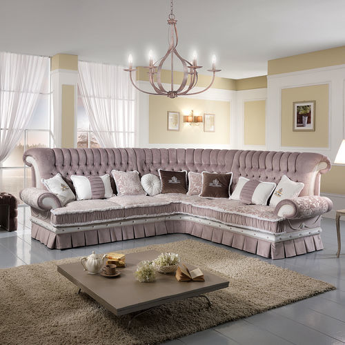 Divano d'angolo - QUEEN  - DI MARCO INTERIOR SOFA - letto / classico / in tessuto