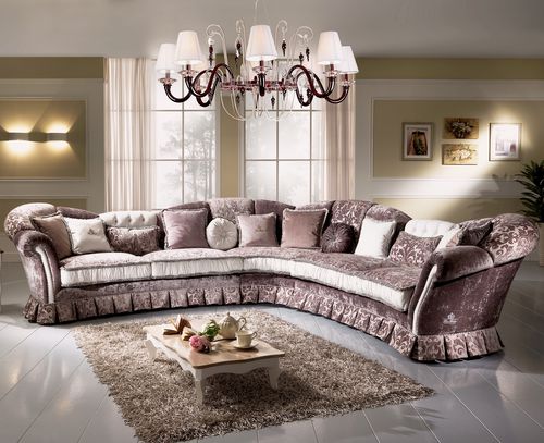 Divano d'angolo - Imperiale - DI MARCO INTERIOR SOFA - classico / in tessuto / con braccioli