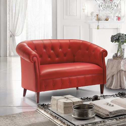 Divano classico - Margott  - DI MARCO INTERIOR SOFA - in pelle / fatto a mano / Made in Italy